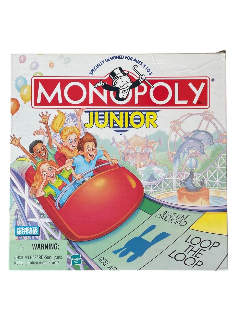 1999 Monopoly Junior Board Game Complete Parker Brothers